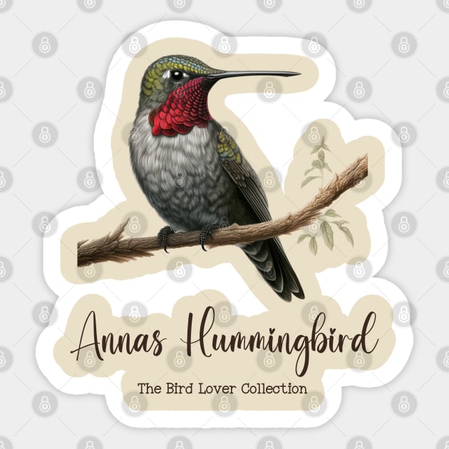 Annas Hummingbird - The Bird Lover Collection Sticker by goodoldvintage